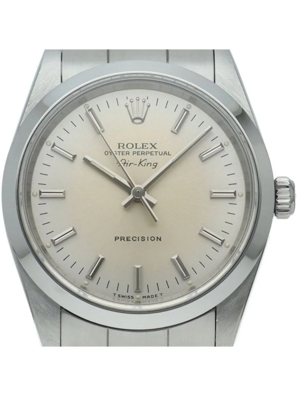 Rolex Air King SS Watch Silver